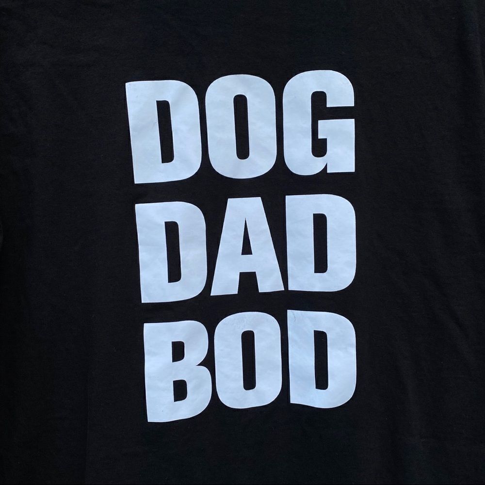 DOG DAD BOD T Shirt Lane Seven Black Tee XL